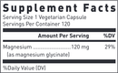 Magnesium Glycinate 120 Count