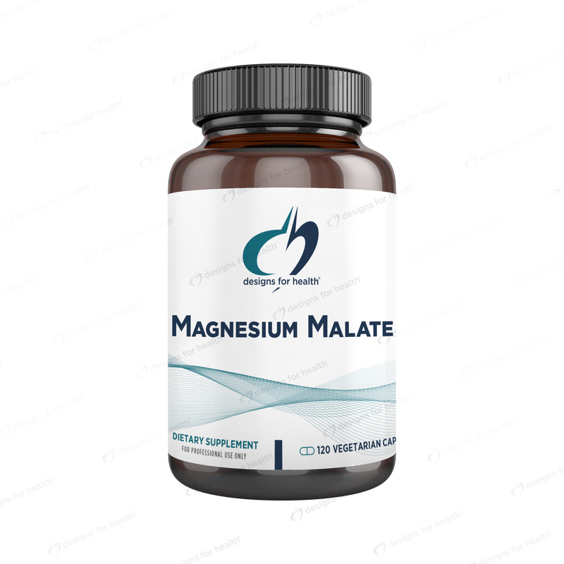 Magnesium Malate (Designs for Health) 120ct Front