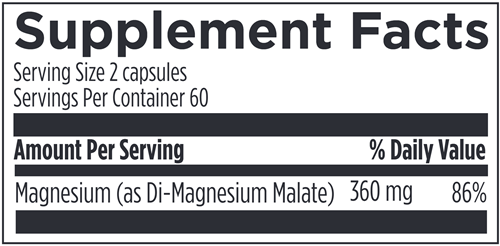 Magnesium Malate (Designs for Sport) Supplement Facts