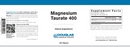 BACKORDER ONLY - Magnesium Taurate 400