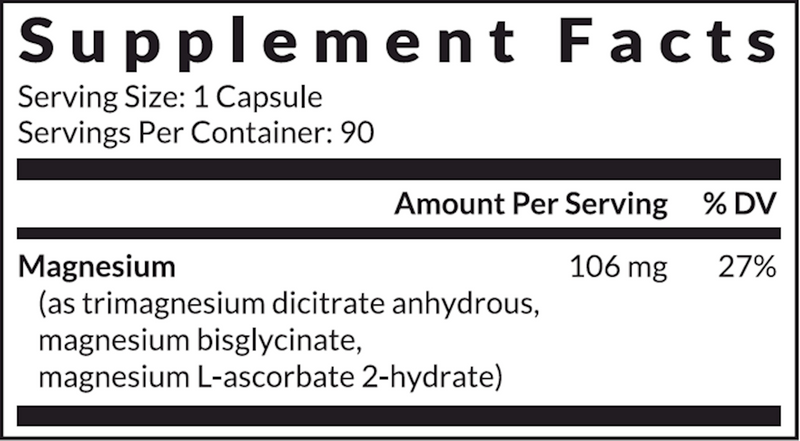 Magnesium³ (Interplexus) Supplement Facts