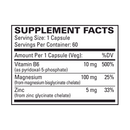 magnesium + p-5-p euromedica supplement facts