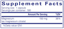magnesium citrate pure encapsulations supplement facts