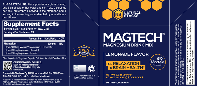 Magtech Drink (Natural Stacks) Label