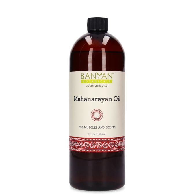 Mahanarayan Oil (Banyan Botanicals) 34oz Front