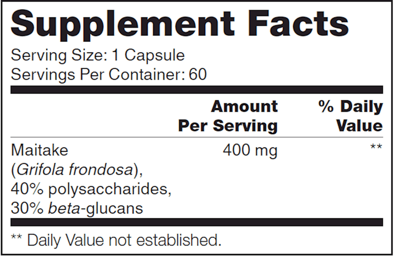 Maitake SAP (NFH Nutritional Fundamentals) Supplement Facts