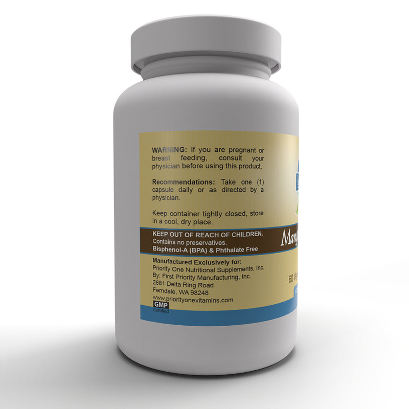 Manganese Sulfate 400mg (Priority One Vitamins) Side 1