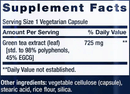 mega green tea extract (life extension) supplement facts