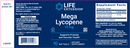 mega lycopene (life extension) label