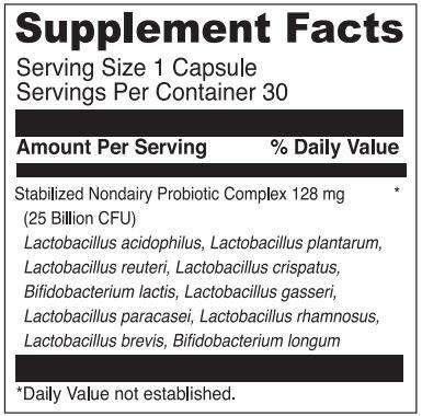 Mega Probiotic For Her DaVinci Labs Front Supplement Facts