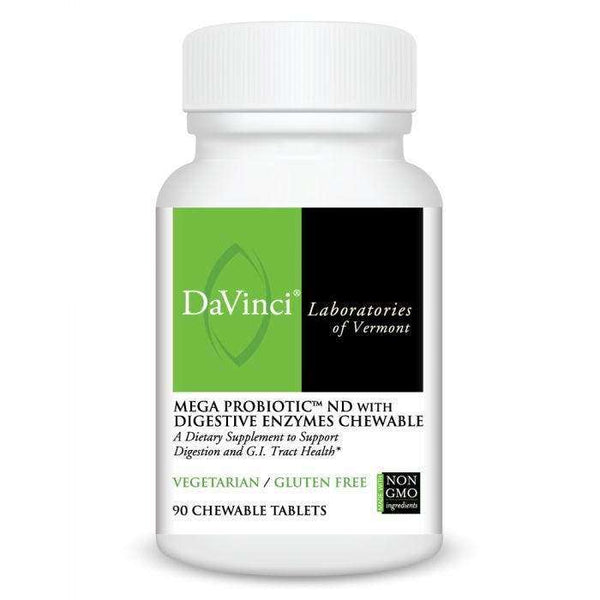 Mega Probiotic Nd With Digestive Enzymes Chewable Orange Flavor DaVinci Labs