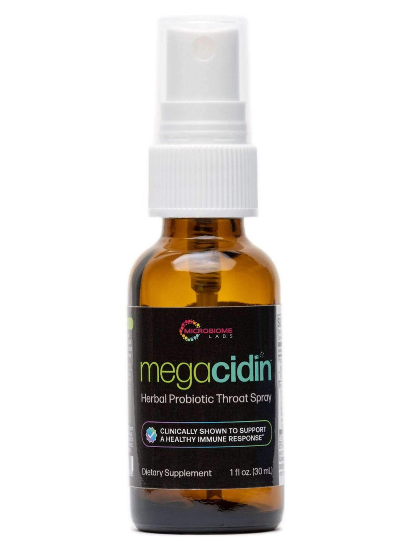 megacidin microbiome labs | herbal probiotic throat spray | immune support | oral microbiome care | bacillus subtilis probiotic