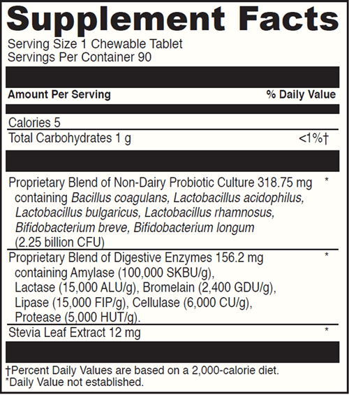 Mega Probiotic Nd With Digestive Enzymes Chewable Orange Flavor