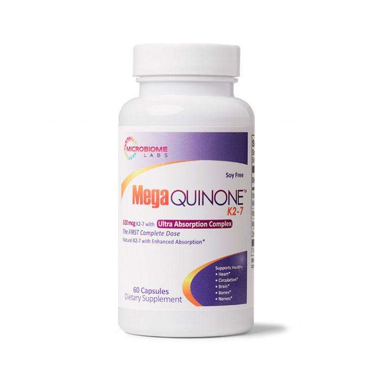 MegaQuinone K2-7 - Calcium Balance, Bone, Heart and More (Microbiome Labs) Front