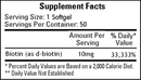 megabiotin (ecological formulas) supplement facts