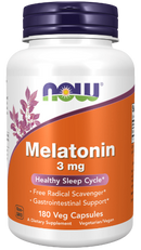 melatonin 3 mg (now foods)