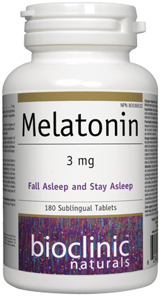 Melatonin 3mg (Bioclinic Naturals) Front