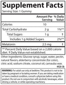 melatonin gummies carlson labs supplement facts