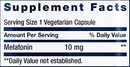 melatonin 10 mg (life extension) supplement facts