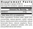 melatonin (klean athlete) supplement facts