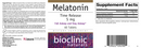 melatonin time release 5 mg bioclinic naturals label