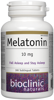 Melatonin 10mg (Bioclinic Naturals) Front