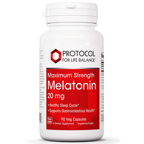 melatonin max strength 20 mg (protocol for life balance)