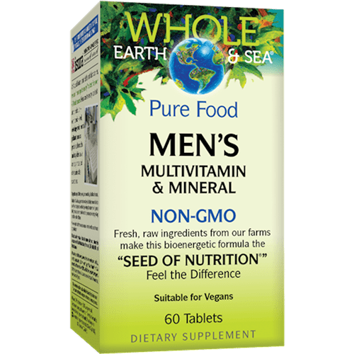 Men's Multi Non-GMO (Whole Earth and Sea Natural Factors) Front
