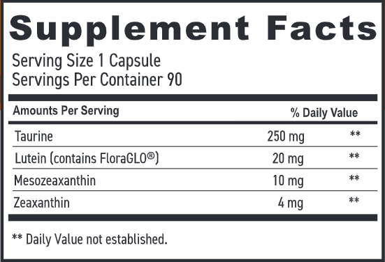 Meso Formula (Maxivision) Supplement Facts