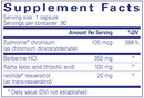 metabolic xtra pure encapsulations supplement facts