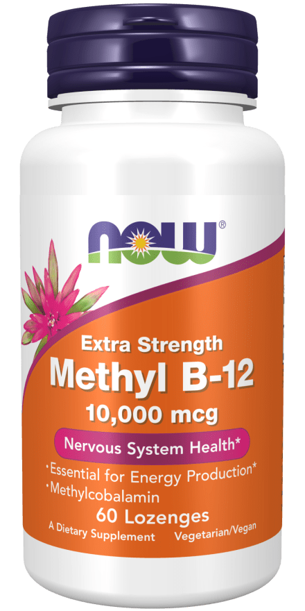 Methyl B-12 10000 mcg (NOW) Front