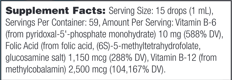 Methyl Factors (Nutra Biogenesis) Supplement Facts