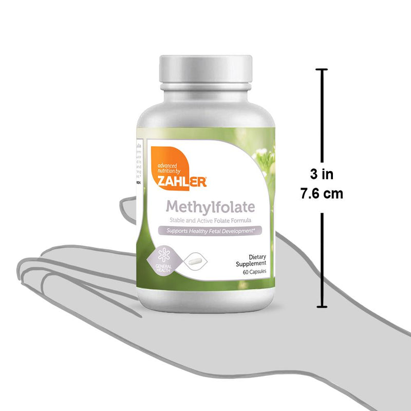 Methyl Folate (Advanced Nutrition by Zahler) Size