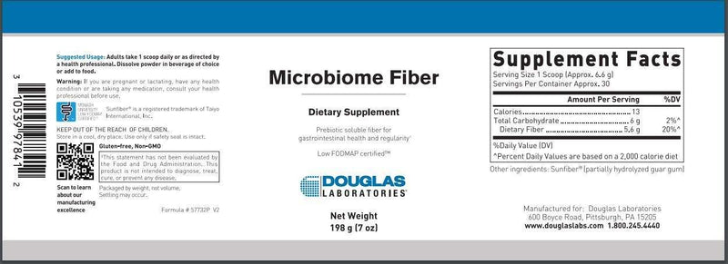 Microbiome Fiber Douglas Labs Label