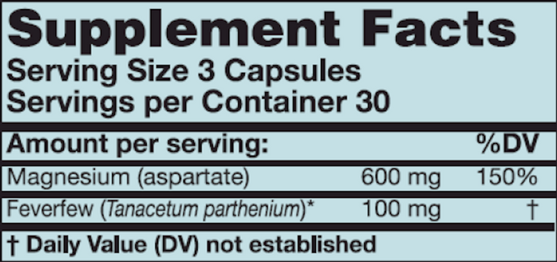 MigraPlex (Karuna Responsible Nutrition) Supplement Facts