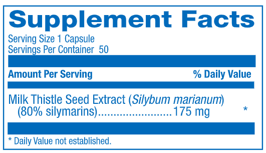 Milk Thistle 175 mg (Anabolic Laboratories) Supplement Facts