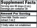 milk thistle extract (herbalist alchemist) supplement facts