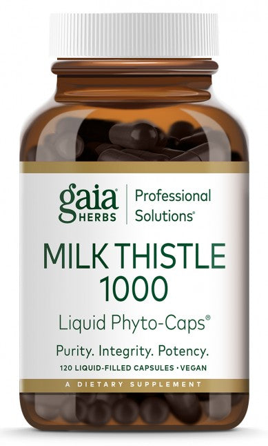 Milk Thistle 1000 (Gaia Herbs Professional Solutions) Front