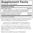 milk thistle extract 300 mg (protocol for life balance) supplement facts