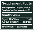 milk thistle seed gaia herbs supplement facts