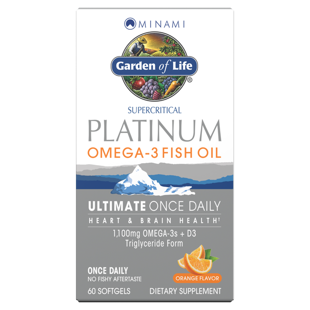 Minami Platinum Omega 3 Fish Oil Orange Softgel (Garden of Life) Box