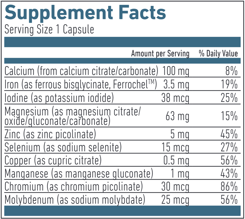 Mineral Premium Selection Biogena Supplement Facts