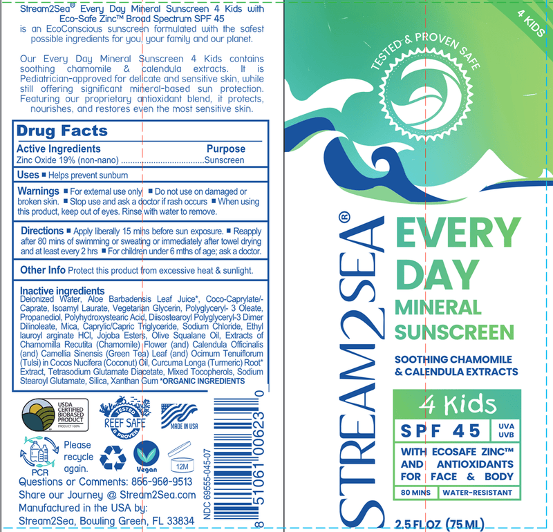 Mineral Sunscreen 4 Kids Stream2Sea Label