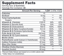 multi gummies chapter one supplement facts