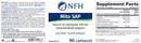 mito sap (nfh nutritional fundamentals) label