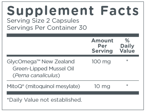 MitoQ Joint Support (MitoQ) supplement facts