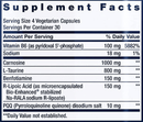 mitochondrial energy optimizer with pqq (life extension) supplement facts