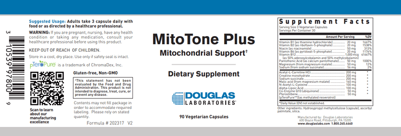Mitotone Plus Douglas Labs Label