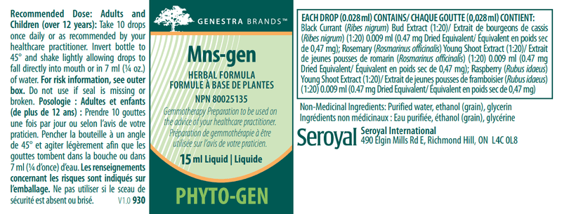 Mns-gen | Mnsgen Genestra Label