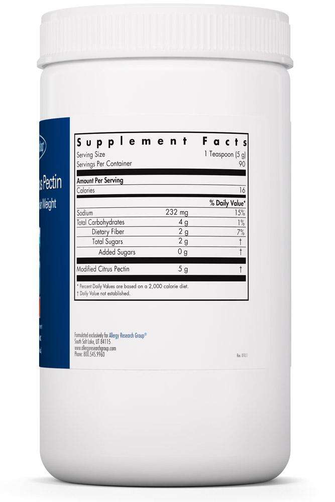 Modified Citrus Pectin Powder Allergy Research Group Supplement